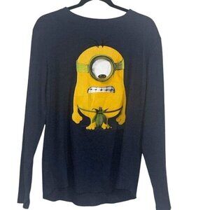 Minions Long Sleeve Graphic Tee Shirt L/G 42-44 Blue